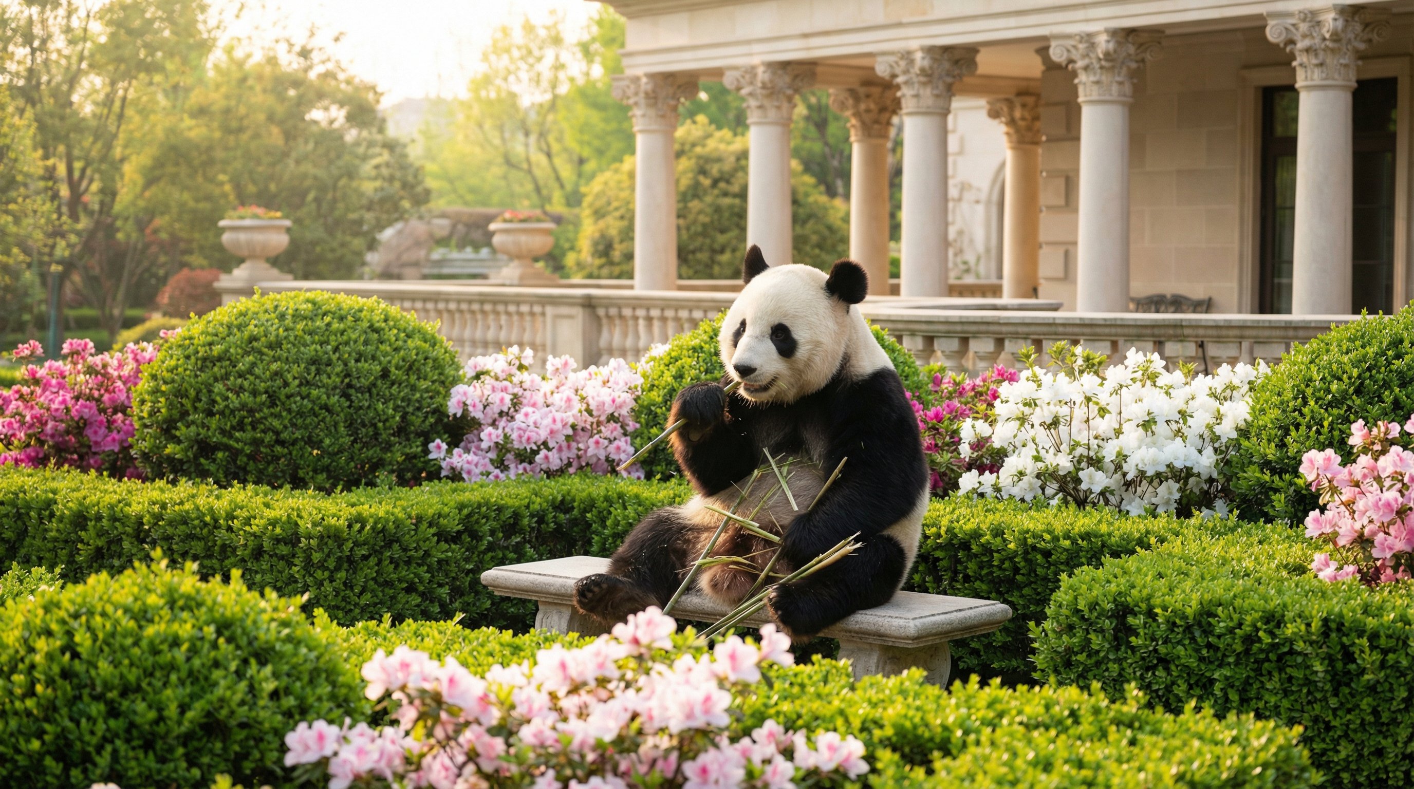 大熊猫竹林嘻戏 - 麻豆视频独家高清视频纪录